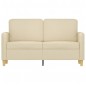 vidaXL 2-Sitzer-Sofa Creme 120 cm Stoff vidaXL 2-Sitzer-Sofa Creme 120 cm Stoff