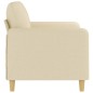 vidaXL 2-Sitzer-Sofa Creme 120 cm Stoff vidaXL 2-Sitzer-Sofa Creme 120 cm Stoff