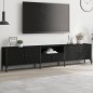 vidaXL TV-Schrank mit Schublade Schwarz 200x25x44 cm Holzwerkstoff vidaXL TV-Schrank mit Schublade Schwarz 200x25x44 cm Holzwerkstoff