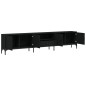 vidaXL TV-Schrank mit Schublade Schwarz 200x25x44 cm Holzwerkstoff vidaXL TV-Schrank mit Schublade Schwarz 200x25x44 cm Holzwerkstoff