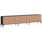 vidaXL TV-Schrank mit Schublade Schwarz 200x25x44 cm Holzwerkstoff vidaXL TV-Schrank mit Schublade Schwarz 200x25x44 cm Holzwerkstoff