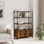 vidaXL Bücherregal 3 Fächer Räuchereiche 70x30x109,5 cm Holzwerkstoff vidaXL Bücherregal 3 Fächer Räuchereiche 70x30x109,5 cm Holzwerkstoff