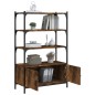 vidaXL Bücherregal 3 Fächer Räuchereiche 70x30x109,5 cm Holzwerkstoff vidaXL Bücherregal 3 Fächer Räuchereiche 70x30x109,5 cm Holzwerkstoff