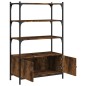 vidaXL Bücherregal 3 Fächer Räuchereiche 70x30x109,5 cm Holzwerkstoff vidaXL Bücherregal 3 Fächer Räuchereiche 70x30x109,5 cm Holzwerkstoff