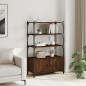 vidaXL Bücherregal 3 Fächer Braun Eiche 70x30x109,5 cm Holzwerkstoff vidaXL Bücherregal 3 Fächer Braun Eiche 70x30x109,5 cm Holzwerkstoff