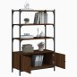 vidaXL Bücherregal 3 Fächer Braun Eiche 70x30x109,5 cm Holzwerkstoff vidaXL Bücherregal 3 Fächer Braun Eiche 70x30x109,5 cm Holzwerkstoff