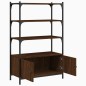 vidaXL Bücherregal 3 Fächer Braun Eiche 70x30x109,5 cm Holzwerkstoff vidaXL Bücherregal 3 Fächer Braun Eiche 70x30x109,5 cm Holzwerkstoff