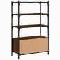 vidaXL Bücherregal 3 Fächer Braun Eiche 70x30x109,5 cm Holzwerkstoff vidaXL Bücherregal 3 Fächer Braun Eiche 70x30x109,5 cm Holzwerkstoff