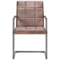 vidaXL Freischwinger 2 Stk. Braun Echtleder vidaXL Freischwinger 2 Stk. Braun Echtleder