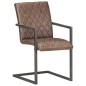 vidaXL Freischwinger 2 Stk. Braun Echtleder vidaXL Freischwinger 2 Stk. Braun Echtleder