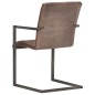 vidaXL Freischwinger 2 Stk. Braun Echtleder vidaXL Freischwinger 2 Stk. Braun Echtleder