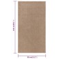 vidaXL Teppich Kurzflor 80x150 cm Braun vidaXL Teppich Kurzflor 80x150 cm Braun