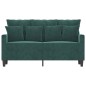 vidaXL 2-Sitzer-Sofa Dunkelgrün 120 cm Samt vidaXL 2-Sitzer-Sofa Dunkelgrün 120 cm Samt