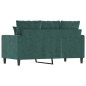 vidaXL 2-Sitzer-Sofa Dunkelgrün 120 cm Samt vidaXL 2-Sitzer-Sofa Dunkelgrün 120 cm Samt