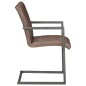 vidaXL Freischwinger 4 Stk. Braun Echtleder vidaXL Freischwinger 4 Stk. Braun Echtleder
