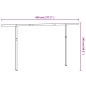 vidaXL Stützen für Markisen Weiß 450x245 cm Eisen vidaXL Stützen für Markisen Weiß 450x245 cm Eisen