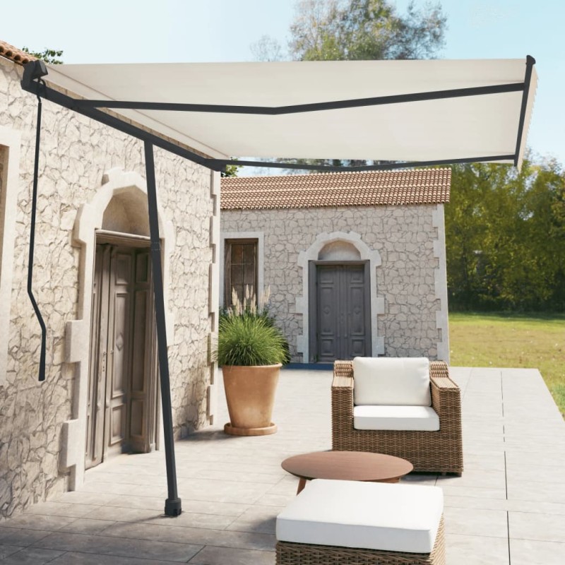 vidaXL Stützen für Markisen Anthrazit 300x245 cm Eisen vidaXL Stützen für Markisen Anthrazit 300x245 cm Eisen