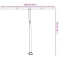 vidaXL Stützen für Markisen Anthrazit 300x245 cm Eisen vidaXL Stützen für Markisen Anthrazit 300x245 cm Eisen