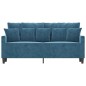 vidaXL 2-Sitzer-Sofa Blau 140 cm Samt vidaXL 2-Sitzer-Sofa Blau 140 cm Samt