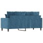 vidaXL 2-Sitzer-Sofa Blau 140 cm Samt vidaXL 2-Sitzer-Sofa Blau 140 cm Samt