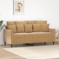 vidaXL 2-Sitzer-Sofa Braun 140 cm Samt vidaXL 2-Sitzer-Sofa Braun 140 cm Samt