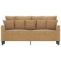 vidaXL 2-Sitzer-Sofa Braun 140 cm Samt vidaXL 2-Sitzer-Sofa Braun 140 cm Samt