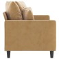 vidaXL 2-Sitzer-Sofa Braun 140 cm Samt vidaXL 2-Sitzer-Sofa Braun 140 cm Samt