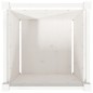 vidaXL Pflanzkübel Weiß 50x50x50 cm Massivholz Kiefer vidaXL Pflanzkübel Weiß 50x50x50 cm Massivholz Kiefer