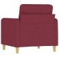 vidaXL Sessel Weinrot 60 cm Stoff vidaXL Sessel Weinrot 60 cm Stoff