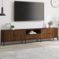 vidaXL TV-Schrank mit Schublade Braun Eiche 200x25x44 cm Holzwerkstoff vidaXL TV-Schrank mit Schublade Braun Eiche 200x25x44 cm Holzwerkstoff