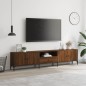 vidaXL TV-Schrank mit Schublade Braun Eiche 200x25x44 cm Holzwerkstoff vidaXL TV-Schrank mit Schublade Braun Eiche 200x25x44 cm Holzwerkstoff