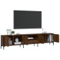 vidaXL TV-Schrank mit Schublade Braun Eiche 200x25x44 cm Holzwerkstoff vidaXL TV-Schrank mit Schublade Braun Eiche 200x25x44 cm Holzwerkstoff
