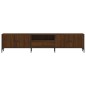 vidaXL TV-Schrank mit Schublade Braun Eiche 200x25x44 cm Holzwerkstoff vidaXL TV-Schrank mit Schublade Braun Eiche 200x25x44 cm Holzwerkstoff