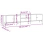vidaXL TV-Schrank mit Schublade Braun Eiche 200x25x44 cm Holzwerkstoff vidaXL TV-Schrank mit Schublade Braun Eiche 200x25x44 cm Holzwerkstoff