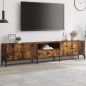 vidaXL TV-Schrank mit Schublade Räuchereiche 200x25x44cm Holzwerkstoff vidaXL TV-Schrank mit Schublade Räuchereiche 200x25x44cm Holzwerkstoff