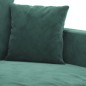 vidaXL 3-tlg. Sofagarnitur mit Kissen Dunkelgrün Samt vidaXL 3-tlg. Sofagarnitur mit Kissen Dunkelgrün Samt