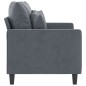 vidaXL 2-Sitzer-Sofa Dunkelgrau 120 cm Samt vidaXL 2-Sitzer-Sofa Dunkelgrau 120 cm Samt