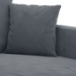 vidaXL 2-Sitzer-Sofa Dunkelgrau 120 cm Samt vidaXL 2-Sitzer-Sofa Dunkelgrau 120 cm Samt