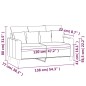 vidaXL 2-Sitzer-Sofa Dunkelgrau 120 cm Samt vidaXL 2-Sitzer-Sofa Dunkelgrau 120 cm Samt