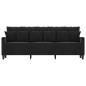 vidaXL 3-Sitzer-Sofa Schwarz 180 cm Samt vidaXL 3-Sitzer-Sofa Schwarz 180 cm Samt