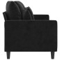 vidaXL 3-Sitzer-Sofa Schwarz 180 cm Samt vidaXL 3-Sitzer-Sofa Schwarz 180 cm Samt