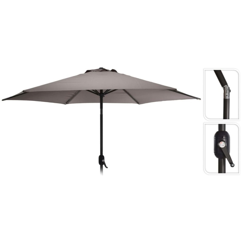 ProGarden Sonnenschirm Monica 270 cm Taupe ProGarden Sonnenschirm Monica 270 cm Taupe
