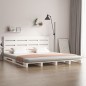 vidaXL Massivholzbett ohne Matratze Weiß 160x200 Kiefernholz vidaXL Massivholzbett ohne Matratze Weiß 160x200 Kiefernholz