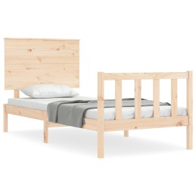 vidaXL Massivholzbett ohne Matratze 100x200 cm Kiefernholz