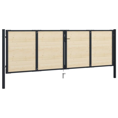 vidaXL Zaunlatten 64 Stk. 89 cm Massivholz Fichte 