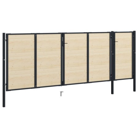 vidaXL Zaunlatten 115 Stk. Massivholz Fichte 