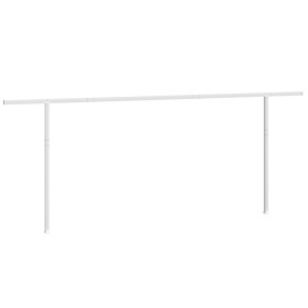 vidaXL Stützen für Markisen Weiß 600x245 cm Eisen