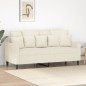 vidaXL 2-Sitzer-Sofa Creme 140 cm Samt vidaXL 2-Sitzer-Sofa Creme 140 cm Samt