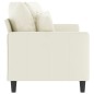 vidaXL 2-Sitzer-Sofa Creme 140 cm Samt vidaXL 2-Sitzer-Sofa Creme 140 cm Samt