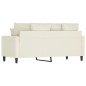 vidaXL 2-Sitzer-Sofa Creme 140 cm Samt vidaXL 2-Sitzer-Sofa Creme 140 cm Samt